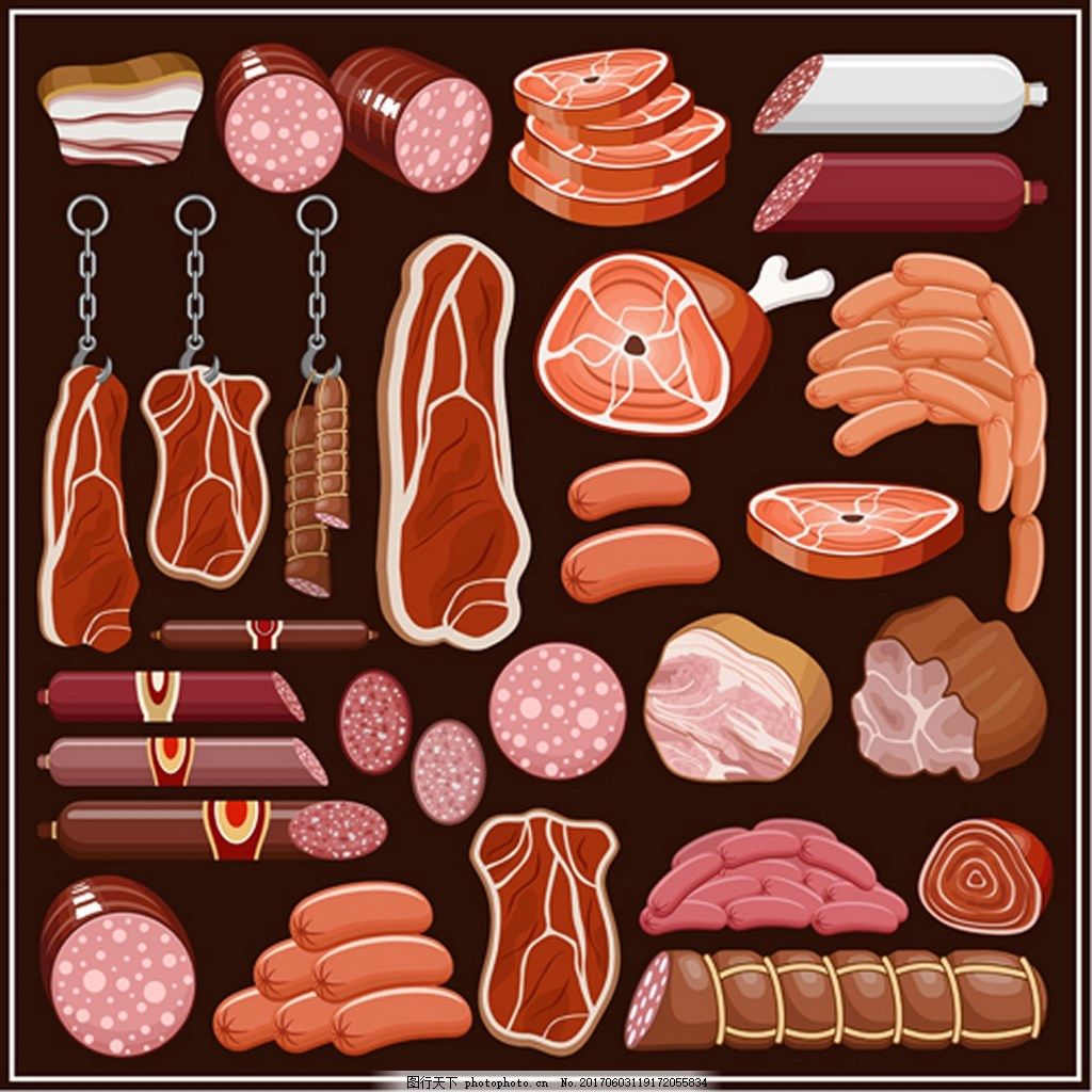 海洋珍饈在盤中的藝術(shù)舞動(dòng) 美味水產(chǎn)品與禽肉的矢量風(fēng)格演繹